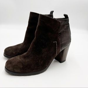 Paul Green Rockin' Brown Metallic Leather Women's Ankle Boots Size UK 3.5   US 6
